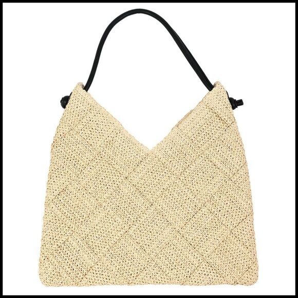 Handbags - Straw Hobo Bag Woven Tote Handbag Large Capacity Shoulder Purse Beach Travel